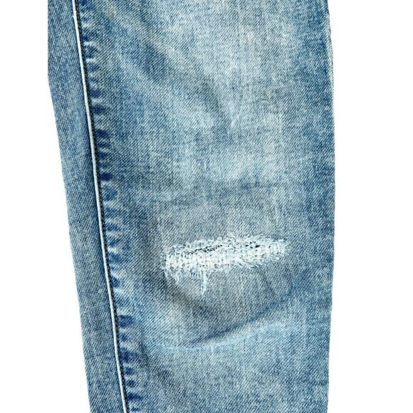 AMERICAN EAGLE Women's Sz 2 Super Stretch Hi Rise Jegging Jeans Patches - Picture 10 of 11